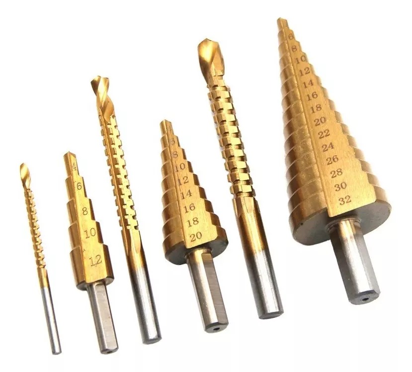 Miniatura 4 de Juego de 6 Brocas Escalonada de Acero